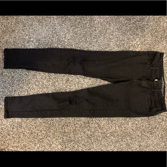 American eagle outfitters black jegging jeans - Picture 2 of 3